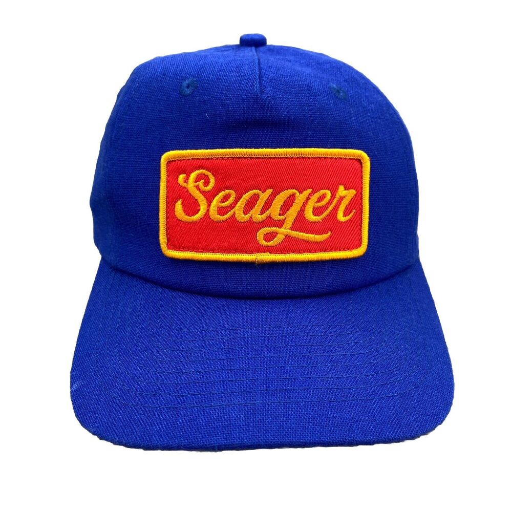 Seager Hat Cap Snapback Adult Blue Red Patch Hemp Uncle Bill Outdoors Skate Hike